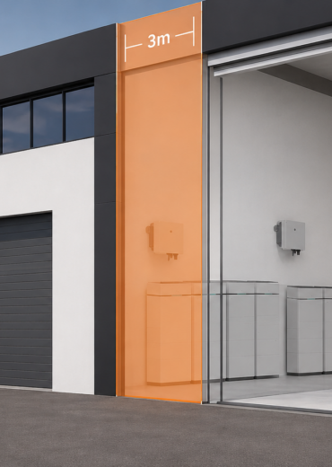 Sungrow SBH battery storage system installed in a compact indoor environment, demonstrating their space efficient design and flexible installation requirements.
